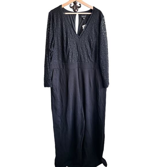 NWT Torrid Black Lace long sleeves Jumpsuit Size 24 US 3X - Picture 12 of 12